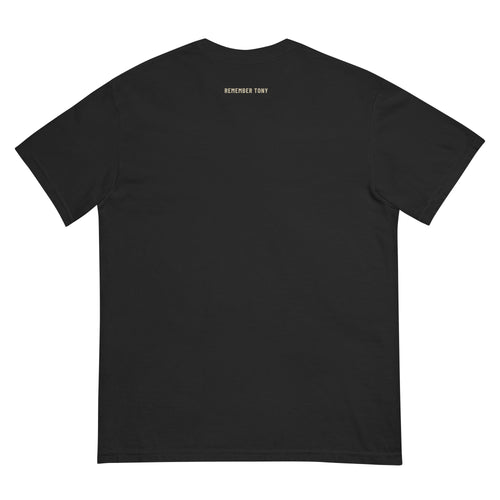 Still Dealing With Anxiety tee, washed black, back